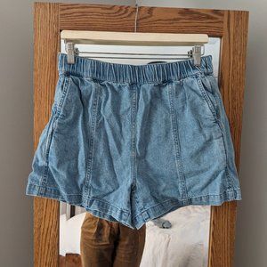 Denim Easy Pull On Shorts